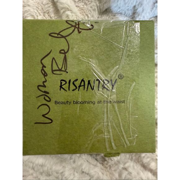 Women's Risantry Light Blue Faux Leather Dress Belt Small  NEW - Picture 6 of 7